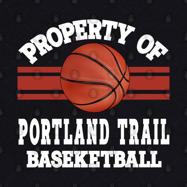 Proud Name Portland Trail Graphic Property Vintage Basketball by Frozen Jack monster